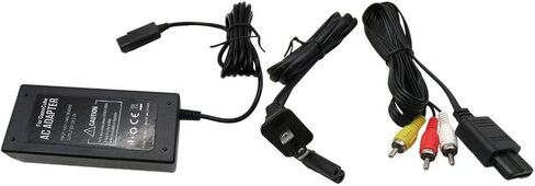 USonline911 12V 3.25A AC Power Adapter Cable & AV Cable Cord for Nintendo Gamecube New GC Charger Lot in Saudi Arabia