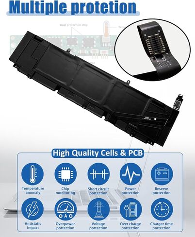 XG4K6 استبدال البطارية ل Dell XPS 17 9700 9710 9720 9730 الدقة 5750 5760 5770 سلسلة P92F P92F001 P92F002 P92F003 01RR3 001RR3 in Kuwait