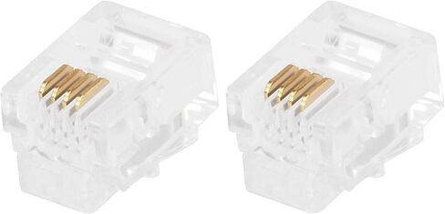 Monoprice RJ11 6P4C Plug Flat Stranded, 50-Piece/Bag (107268) in Kuwait