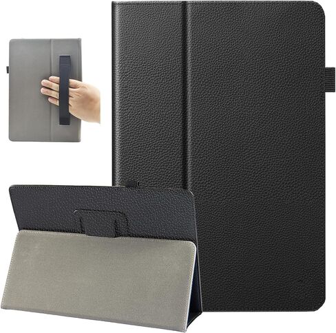 Universal 10 10.1 inch Android Tablet Case ، revvl tab 2 case ، BBJJJKKZ PU Leather Leather Slim Folio Cover مع حزام يدوي لجميع قرص 9.5-11 بوصة ، أحمر ، أحمر in Saudi Arabia