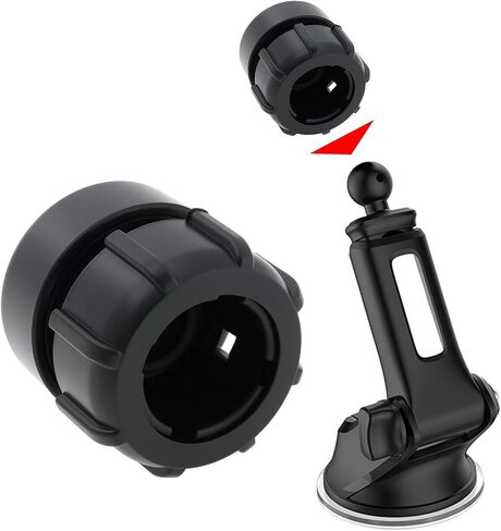 4pcs مقبس الكرة 17 مم إلى 1/4-20 محول المسمار الذكور متوافق مع Arkon GN010 GN014 GN015 GN016 30x28mm أسود in Saudi Arabia