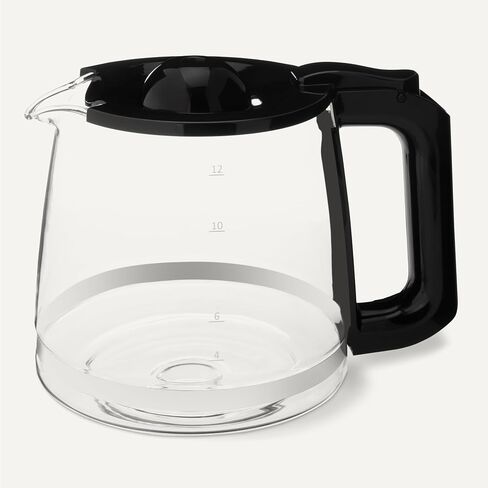 Amazon Basics 5-Cup Glass Replacement Carafe for Amazon Basics Coffee Maker B0D9QFRJMX, B0D9QHFTVD, Black in Saudi Arabia