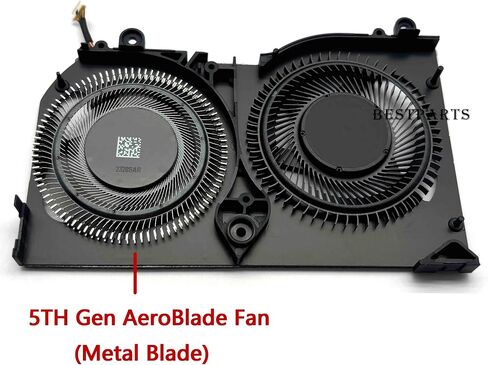 BestParts New Genuine CPU+GPU Fan Replacement for ACER Predator Triton 500 SE (PT516-51S, PT516-52S), P/N: ND75C96-21K07, ND75C77-20M04 (for Core i9 Processor Series) in Kuwait