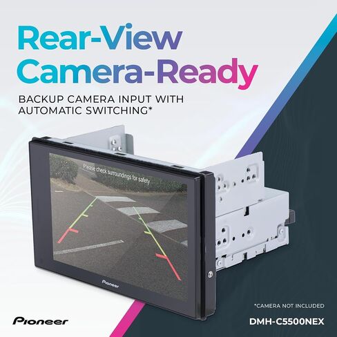 Pioneer DMH-C5500NEX 8 "شاشة تعمل باللمس بالسعة ، هيكل وحدات-Apple Carplay و Android Auto ، Alexa ، Bluetooth ، كاميرا احتياطية ، Flac ، Hi-Volt RCA ، in Kuwait