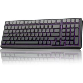 Aula F99 Pro Wireless Mechanical Keyboard ، لوحة مفاتيح مخصصة قابلة للتبديل الساخنة ، الإضاءة الخلفية RGB ، مفاتيح خطية خطية مسبقًا ، مفاتيح ألعاب ميكانيكية 2.4 جيجا هرتز/USB-C/BT5.0 (متجددة) in Kuwait
