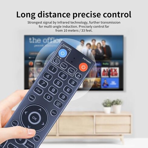 Backlit Replacement Remote Control for vSeeBox V3 Pro & V5 Pro – Bluetooth Voice Command Remote Compatible with vSeeBox V1 Pro, V1 Max, V2 Pro, V3 Plus, Elite in Saudi Arabia