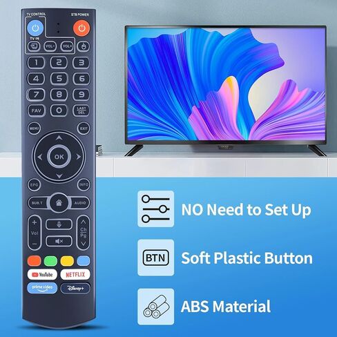 Backlit Replacement Remote Control for vSeeBox V3 Pro & V5 Pro – Bluetooth Voice Command Remote Compatible with vSeeBox V1 Pro, V1 Max, V2 Pro, V3 Plus, Elite in Saudi Arabia