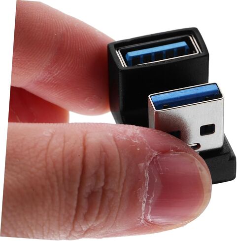POPETPOP 2Pcs USB Adapter Angled USB Extender for Laptops Data Transfer Stylish Shaped Design Versatile Right Angle Connector for Enhanced Connectivity in Saudi Arabia