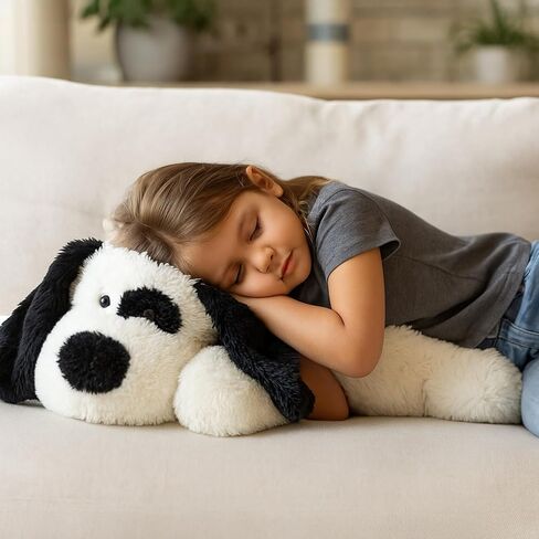 WEIGEDU Large Dog Stuffed Animal Plush Toy Soft Lying Bernese Mountain Puppy Hugging Pillow Gift for Kids Boys Girls Birthday Room Decor 20 Inch in Kuwait