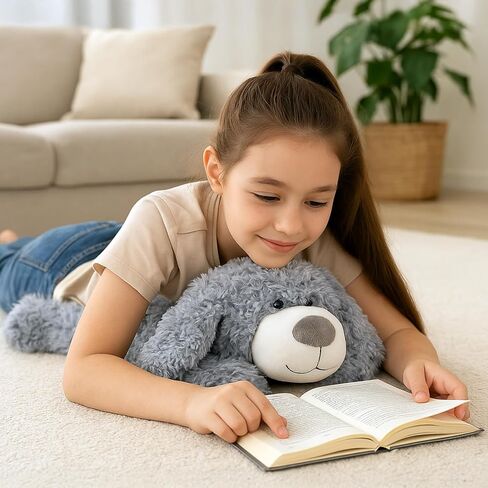 WEIGEDU Floppy Stuffed Dog Puppy Plush Toy, 20 inch, Brown in Kuwait