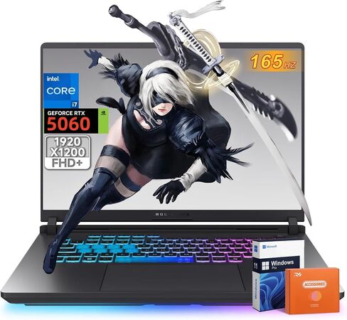 ASUS ROG Strix G16 2025 New Gaming Laptop ، NVIDIA RTX 5060 ، Intel I7-14650HX ، 16 Inch 1920x1200 FHD+ 165Hz 3MS ، WiFi 7 ، Dolby Atmos ، Audio ، 64 GB DDR5 ، 2 TB SSD ، WIN 11 Pro ، in Saudi Arabia