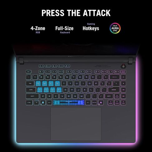 ASUS ROG Strix G16 2025 New Gaming Laptop ، NVIDIA RTX 5060 ، Intel I7-14650HX ، 16 Inch 1920x1200 FHD+ 165Hz 3MS ، WiFi 7 ، Dolby Atmos ، Audio ، 64 GB DDR5 ، 2 TB SSD ، WIN 11 Pro ، in Saudi Arabia