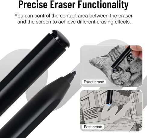 Magnetic Stylus for Kindle Scribe Pen with Eraser, Replacement for Remarkable 2 Pen with Eraser, EMR Pen for Kindle Scribe Stylus, 4096 Pressure Sensitivity,Palm Rejection,Tilt Support with 5 Pen Tips in Saudi Arabia