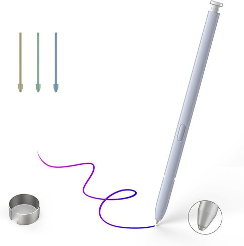 استبدال القلم S25 Ultra s لـ Samsung Galaxy S25 Ultra S Pen ، S25 Ultra Stylus لـ Samsung Galaxy S25 Ultra 5G ، الإصدار الأمريكي ، EJ-PS938BBEGUJ ، 3 NIBS + 1 CLIP (Black) in Kuwait