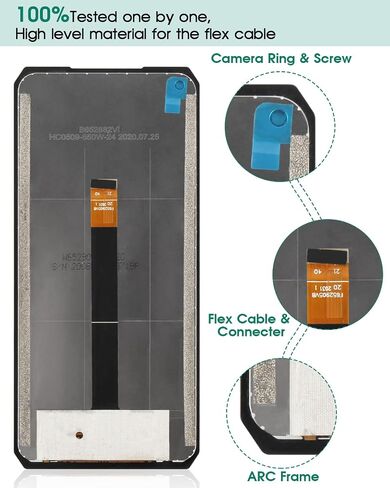 for Oukitel WP7 LCD Display Repair Kits for Oukitel WP7 Touch Screen Digitizer Assembly Replacement Black 6.53" in Saudi Arabia