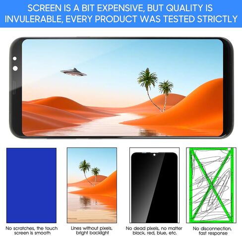 TFT LCD Screen for Samsung Galaxy S8+ Plus G955 Screen Rreplacement for Samsung Galaxy S8 Plus LCD Display Touch Digitizer Assembly G955F G955A SM-G955U Repair Kit Black with Frame [Not Fingerprint] in Saudi Arabia