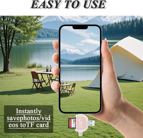 قارئ بطاقة SD ، منفذ متعدد 4 في 1 Universal SD TF Card Reader ، قارئ بطاقة SD ، قارئ بطاقة Micro SD ، كاميرا بطاقة SD Micro ، قارئ بطاقة الذاكرة ، التوصيل والتشغيل ، متوافق مع Android و iOS وما إلى ذلك in Saudi Arabia