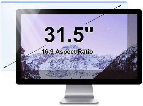 Anti Blue Light Glare Screen Protector for 31.5 inch Computer Monitor, Anti-Scratch Screen Protector Shield 16:9 Widescreen Monitor Desktop PC Blocking Filter for Eye Strain in Saudi Arabia