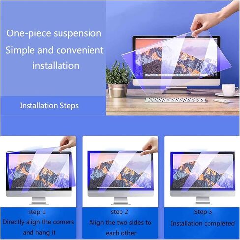 Anti Blue Light Glare Screen Protector for 31.5 inch Computer Monitor, Anti-Scratch Screen Protector Shield 16:9 Widescreen Monitor Desktop PC Blocking Filter for Eye Strain in Saudi Arabia