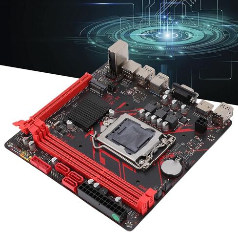 Bewinner H81 Micro ITX Motherboard لـ LGA1150 مع DDR3 1920X1080 ، 60Hz ، Serial Ata M.2 NVME Mining Motherboard لـ Core I7 I5 I3 CPU (بطاقة شبكة 1000 ميغابت في الثانية) in Saudi Arabia