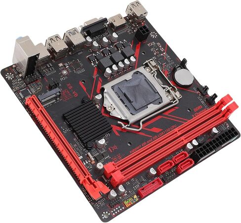 Bewinner H81 Micro ITX Motherboard لـ LGA1150 مع DDR3 1920X1080 ، 60Hz ، Serial Ata M.2 NVME Mining Motherboard لـ Core I7 I5 I3 CPU (بطاقة شبكة 1000 ميغابت في الثانية) in Saudi Arabia