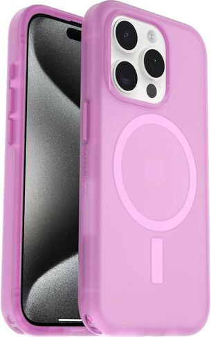 سلسلة التناظر Otterbox Series لينة لمسة Magsafe لـ iPhone 15 Pro - Dark Echo (Black) ، وتصميم مطاطي أنيق ، وسلس ، ومصدات الكاميرا ، وشفة الشاشة الواقية in Kuwait