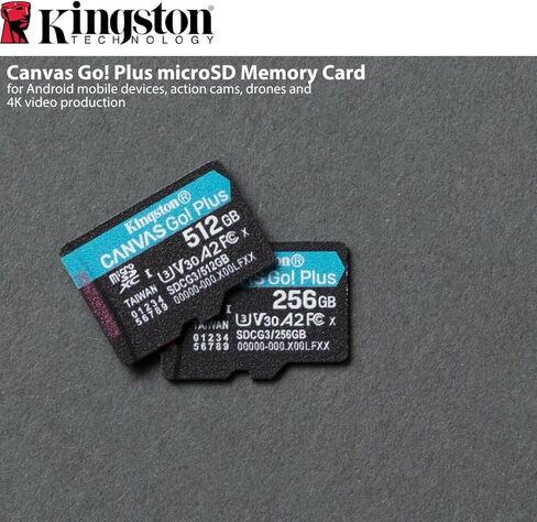 Kingston 128GB MicroSDXC Canvas Go بالإضافة إلى بطاقة الذاكرة (3 عبوات) مع قارئ بطاقات Focus All-In-واحد (4 عناصر) in Saudi Arabia
