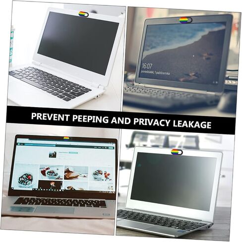 3pcs Rainbow Stripe Webcam Cover Slider Easy Installation Camera Cover for Computer and Tablet Privacy Protection Compatible Devices in Saudi Arabia