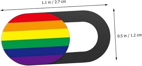 3pcs Rainbow Stripe Webcam Cover Slider Easy Installation Camera Cover for Computer and Tablet Privacy Protection Compatible Devices in Saudi Arabia