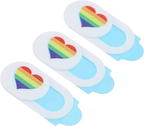 Artibetter 3pcs نمط القلب نمط كاميرا ويب يغطي واقي الخصوصية المضاد للبلايا للكمبيوتر المحمول والكمبيوتر اللوحي مانع شريحة ملونة لتحسين الأمان in Saudi Arabia