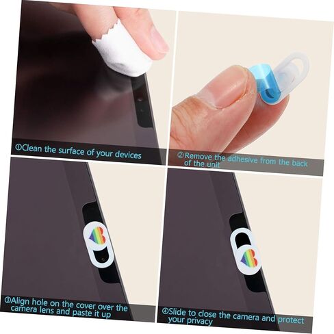 Artibetter 3pcs نمط القلب نمط كاميرا ويب يغطي واقي الخصوصية المضاد للبلايا للكمبيوتر المحمول والكمبيوتر اللوحي مانع شريحة ملونة لتحسين الأمان in Saudi Arabia