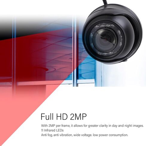 Yunir USB Infrared Camera, 1080P HD Security Camera with Night Vision, IP54 Rain Proof Plug and Play for Bus Home Monitoring in Saudi Arabia