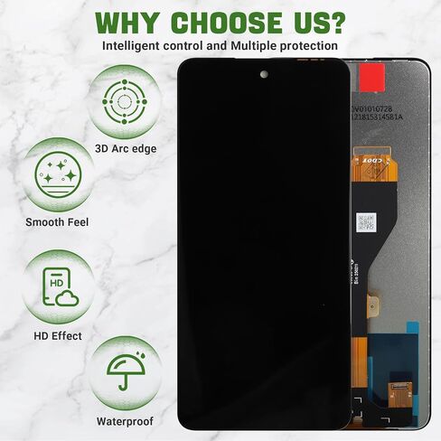شاشة LCD جديدة لـ Infinix Smart 8 X6525 ، X6525D Touch Screen Digitizer Assembly Assembly مع أدوات الإصلاح المترقية Kit-Black in Saudi Arabia