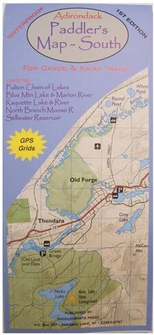 ADK Paddlers Map - Saranac Lk. 9780974632087 in Saudi Arabia