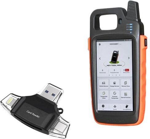 أداة BoxWave Smart متوافقة مع أداة Xhorse VVDI مفتاح Max - AllReader SD Reader ، وقارئ بطاقة MicroSD SD Compact USB - Jet Black in Kuwait