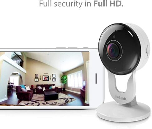 D-Link 1080p Wi-Fi Camera Indoor Camera ، Comple HD HD 137 Degree Wi-Fi Camera ، التسجيل السحابي ، الصوت في اتجاهين ، اكتشاف الحركة ، الرؤية الليلية ، متوافقة مع Alexa (DCS-8300LH) (متجدد) in Saudi Arabia