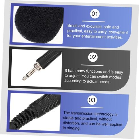 2PCS MINI Nove Novening Microphone للبث المباشر الغناء وتسجيل الميكروفون المحمول للهاتف والكمبيوتر ملحق الإضافات المباشرة in Kuwait