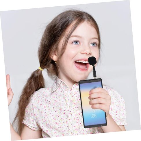 2PCS MINI Nove Novening Microphone للبث المباشر الغناء وتسجيل الميكروفون المحمول للهاتف والكمبيوتر ملحق الإضافات المباشرة in Kuwait