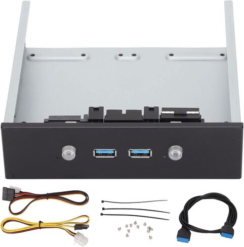 5.25 "اللوحة الأمامية لمحور USB المعدني لمحرك الأقراص الضوئي لسطح المكتب ، منافذ USB3.0 2x ، توسيع طاقة 2x ، توسيع 2x USB ، قوس القرص الصلب 2.5 بوصة ، مركز توسيع سطح المكتب in Kuwait