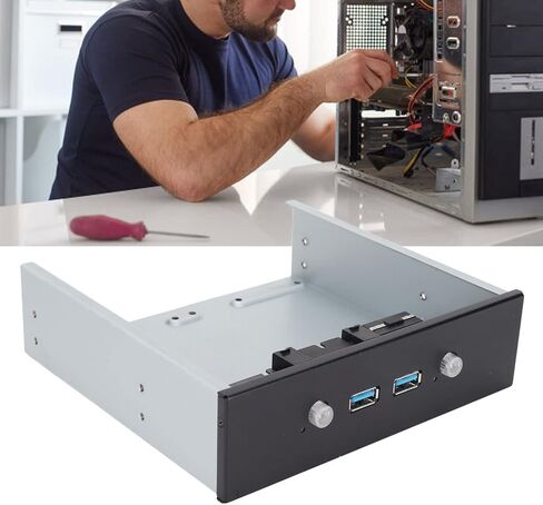 5.25 "اللوحة الأمامية لمحور USB المعدني لمحرك الأقراص الضوئي لسطح المكتب ، منافذ USB3.0 2x ، توسيع طاقة 2x ، توسيع 2x USB ، قوس القرص الصلب 2.5 بوصة ، مركز توسيع سطح المكتب in Kuwait
