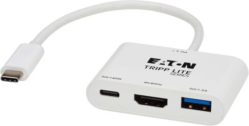 Tripp Lite Multiport Adapter USB-C Hub for Laptop with HDMI Video | 4K@60Hz HDMI, USB 3.2 Gen 1 with 5 Gbps Data Transfer, 140W PD Charging, 3-Year Warranty (U444-06N-H4U-C3) in Saudi Arabia