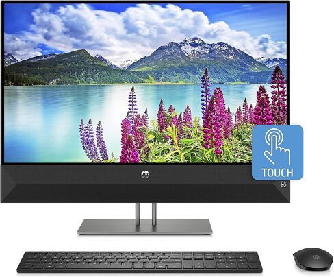 HP Pavilion 24 All-in-One PC 23.8 "Touchscreen ، Intel Core I5-8400T ، Intel UHD Graphics 630 ، 1TB HDD + 16GB OPTANE MEMORY ، 4GB SDRAM ، MOUSE اللاسلكي ولوحة المفاتيح ، كاميرا الويب الخاصة بـ FHD ، 24-xa0053w in Saudi Arabia