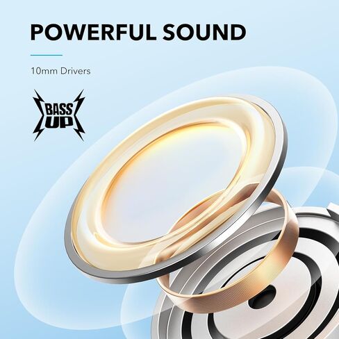 Soundcore by Anker Life U2i Wirelessband Headons ، برامج تشغيل 10 ملم مع تقنية باس ، ووقت اللعب 22 ساعة ، والمكالمات المحسنة AI ، وقابلة للطي وخفيفة الوزن ، مقاومة للمياه IPX5 ، وآمنة (متجددة) in Kuwait