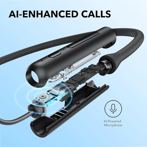 Soundcore by Anker Life U2i Wirelessband Headons ، برامج تشغيل 10 ملم مع تقنية باس ، ووقت اللعب 22 ساعة ، والمكالمات المحسنة AI ، وقابلة للطي وخفيفة الوزن ، مقاومة للمياه IPX5 ، وآمنة (متجددة) in Kuwait