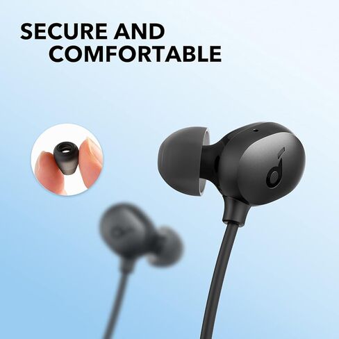 Soundcore by Anker Life U2i Wirelessband Headons ، برامج تشغيل 10 ملم مع تقنية باس ، ووقت اللعب 22 ساعة ، والمكالمات المحسنة AI ، وقابلة للطي وخفيفة الوزن ، مقاومة للمياه IPX5 ، وآمنة (متجددة) in Kuwait