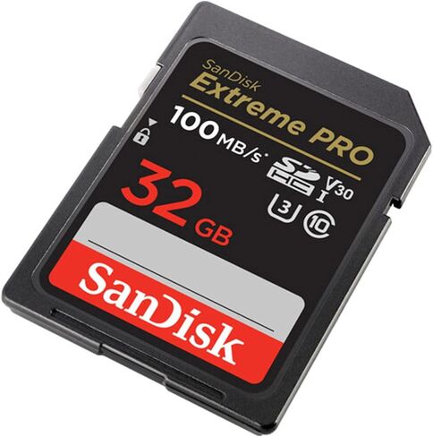 SanDisk Extreme PRO 32GB UHS-I U3 SDHC Memory Card in Saudi Arabia