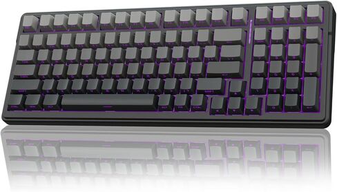 Aula F99 Pro Wireless Mechanical Keyboard ، لوحة مفاتيح مخصصة قابلة للتبديل الساخنة ، الإضاءة الخلفية RGB ، مفاتيح خطية خطية مسبقًا ، مفاتيح ألعاب ميكانيكية 2.4 جيجا هرتز/USB-C/BT5.0 (متجددة) in Kuwait