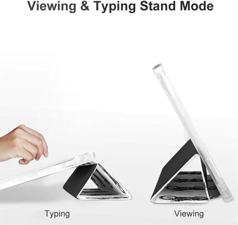 علبة الدراجات النارية بالأبيض والأسود مع حامل القلم رفيع الوزن ثلاثي الأوزان متوافق مع iPad Mini 4/5/6 Mini6 （8.3in） in Kuwait