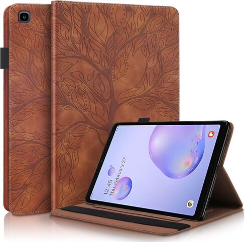 السفر على جهاز لوحي متوافق مع علامة تبويب Samsung Galaxy A 8.0 (2019) SM-T290 ، SM-T295 PU جلدي محفظة غطاء واقية شجرة الحياة الكمبيوتر اللوحي in Kuwait