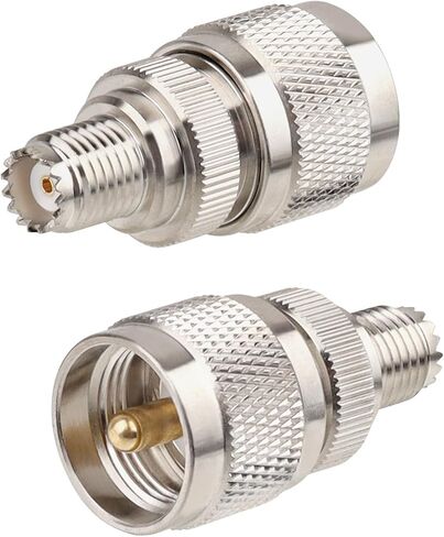 UHF PL259 to Mini UHF SO239 Connector - UHF Male to Mini UHF Female Coax Adapters RF Adapter 2Packs in Saudi Arabia